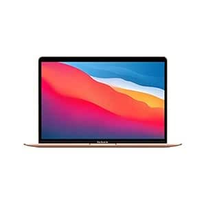 Apple MacBook Air Laptop: Apple M1 chip, 13.3-inch/33.74 cm Retina Display, 8GB RAM, 256GB SSD Storage, Backlit Keyboard, FaceTime HD Camera, Touch ID. Works with iPhone/iPad; Gold