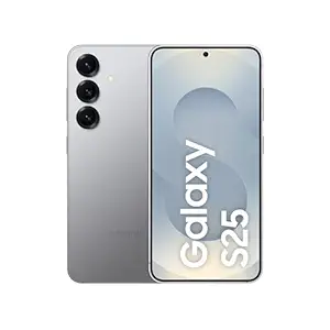 Samsung Galaxy S25 5G Smartphone with Galaxy AI (Silver Shadow, 12GB RAM, 256GB Storage), Snapdragon 8 Elite, 50 MP Camera with ProVisual Engine and 4000mAh Battery