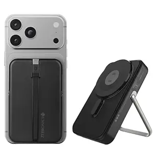 ZEBRONICS MW67 Wireless Power Bank, 10000 mAh, Rapid Charge, Magsafe Compatible, Outputs - 22.5W Wired | 15W Wireless, Type C Output Cable | Type C I/O Port | USB Output Port, Made in India
